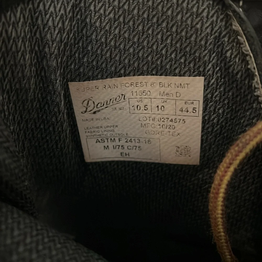 Danner Super Rain Forest ASTM Size 10.5